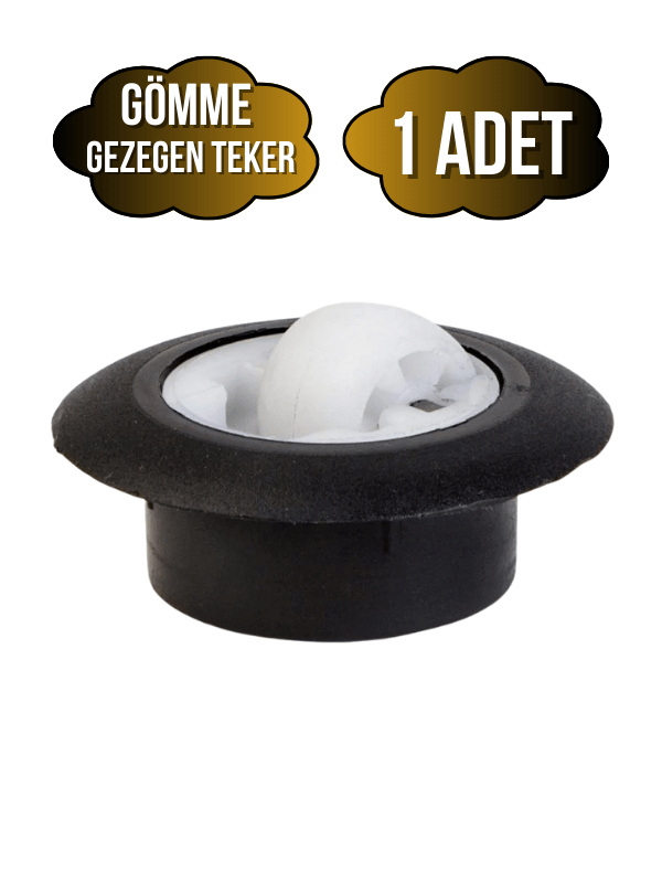 Gömme Gezegen Sehpa Tekeri Gizli Yuvarlak Masa Tekeri(SİYAH)(İÇ DELİK ÇAPI:35MM DIŞ ÇAPI:53MM)