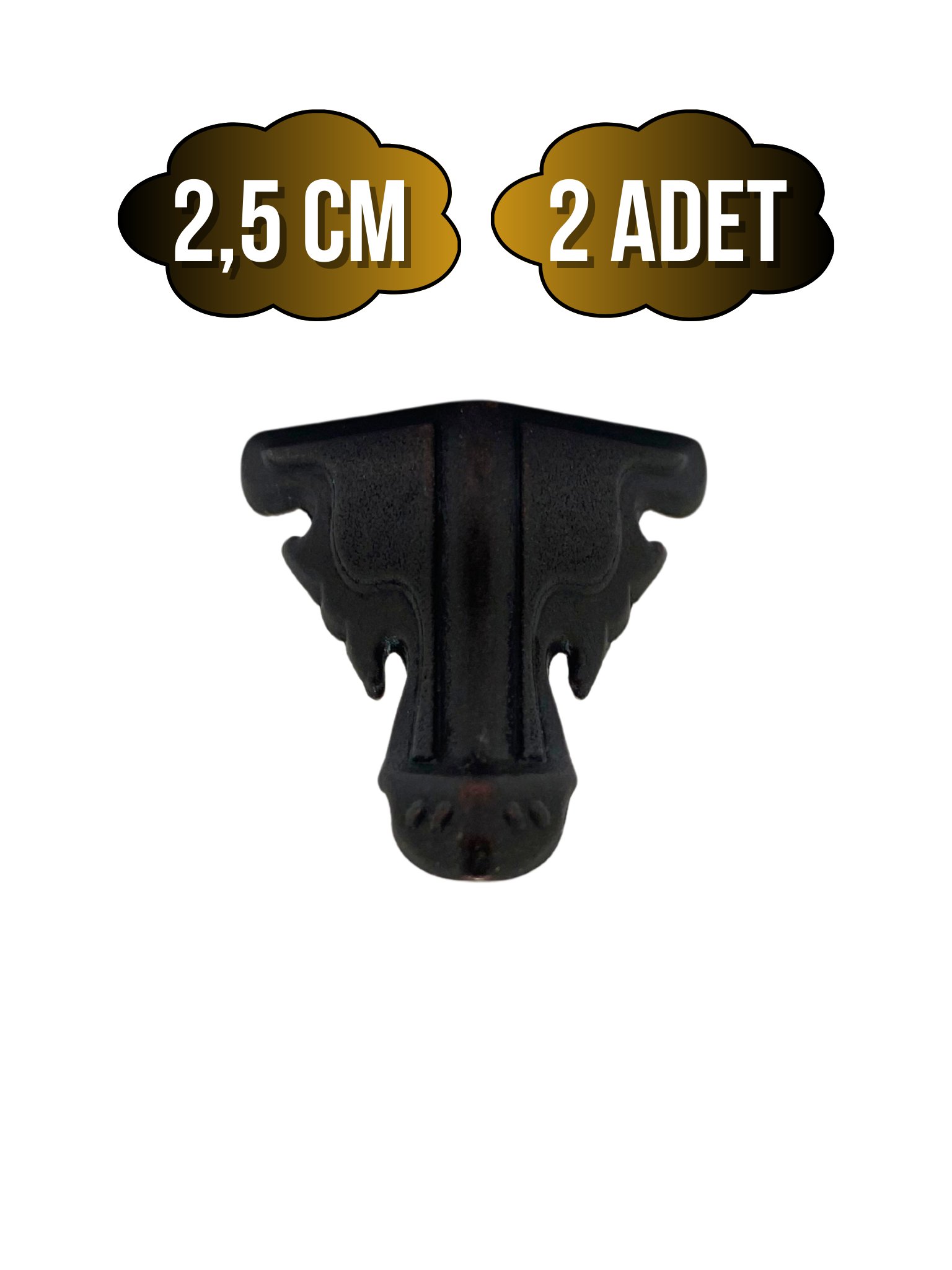 Kelebek Metal Ayak Çeyiz ve Hediye Kutusu Mobilya Ayağı(2,5CM)(BRONZ)