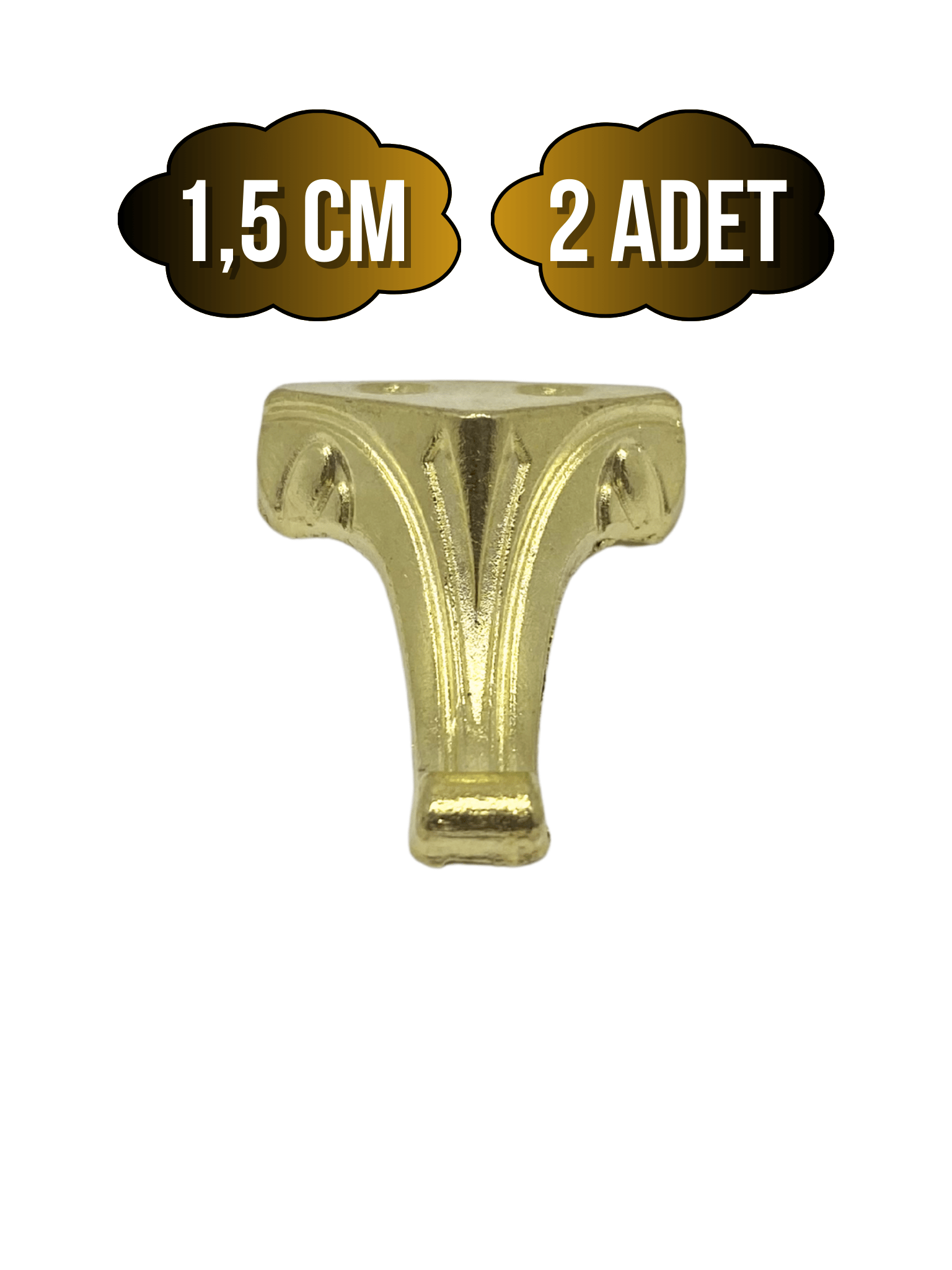 Moda Metal Ayak Çeyiz ve Hediye Kutusu Mobilya Ayağı(ALTIN)
