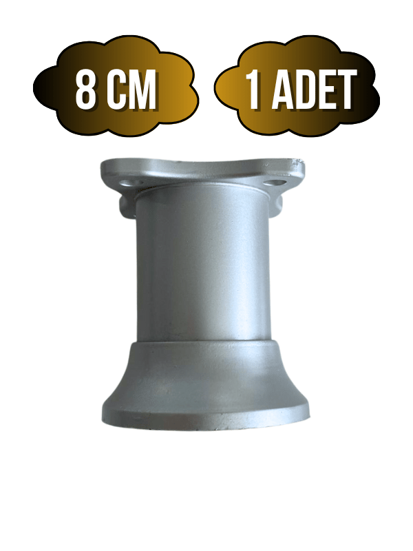 Plastik Gri Ayarlanabilir Ayak Masa Dolap ve Mobilya Ayağı(GRİ)(8CM - 10CM)