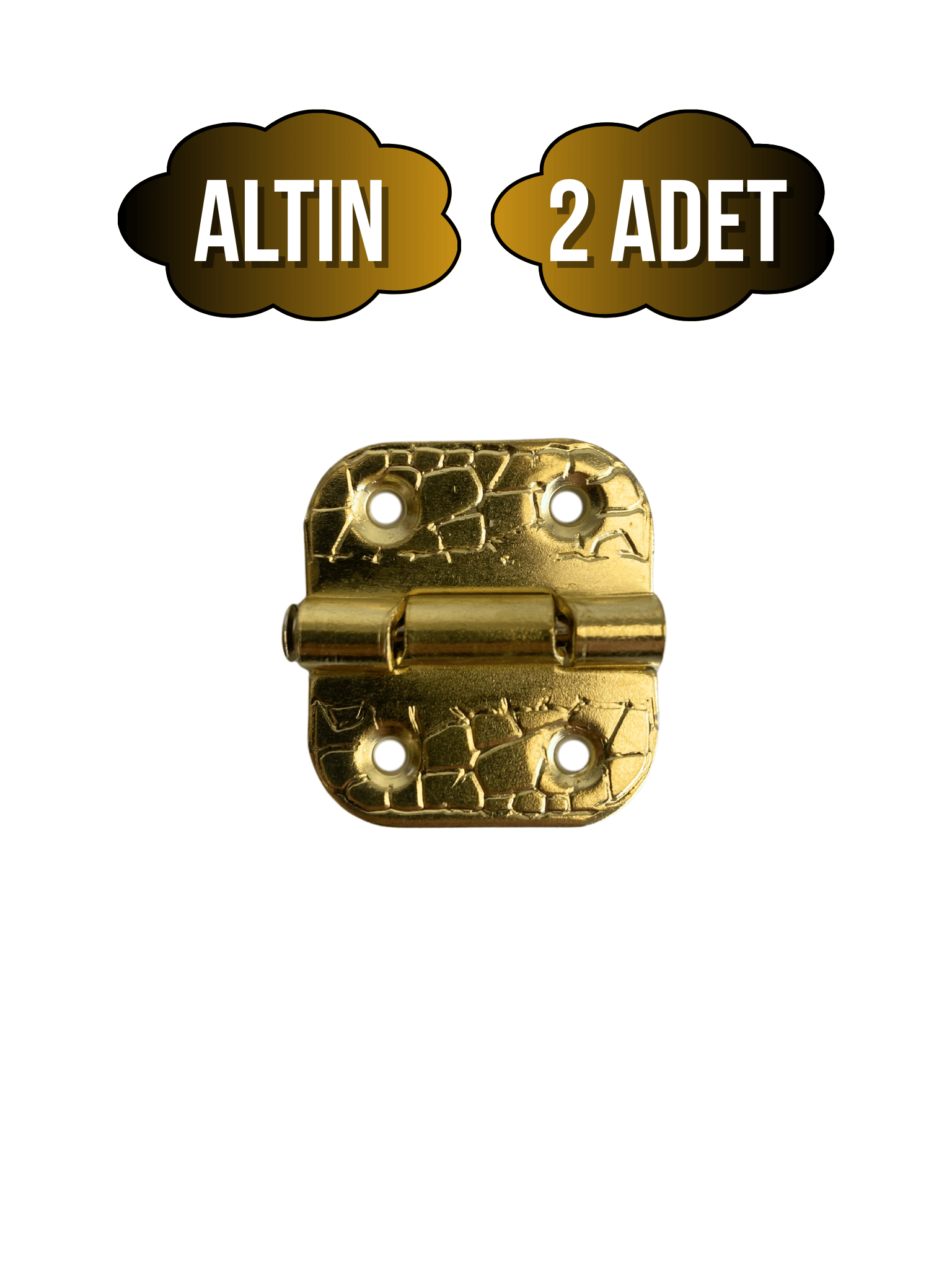 Tavla Menteşesi Stoplu Mobilya Kutu Menteşesi(ALTIN)(EN:3CM BOY:3CM)