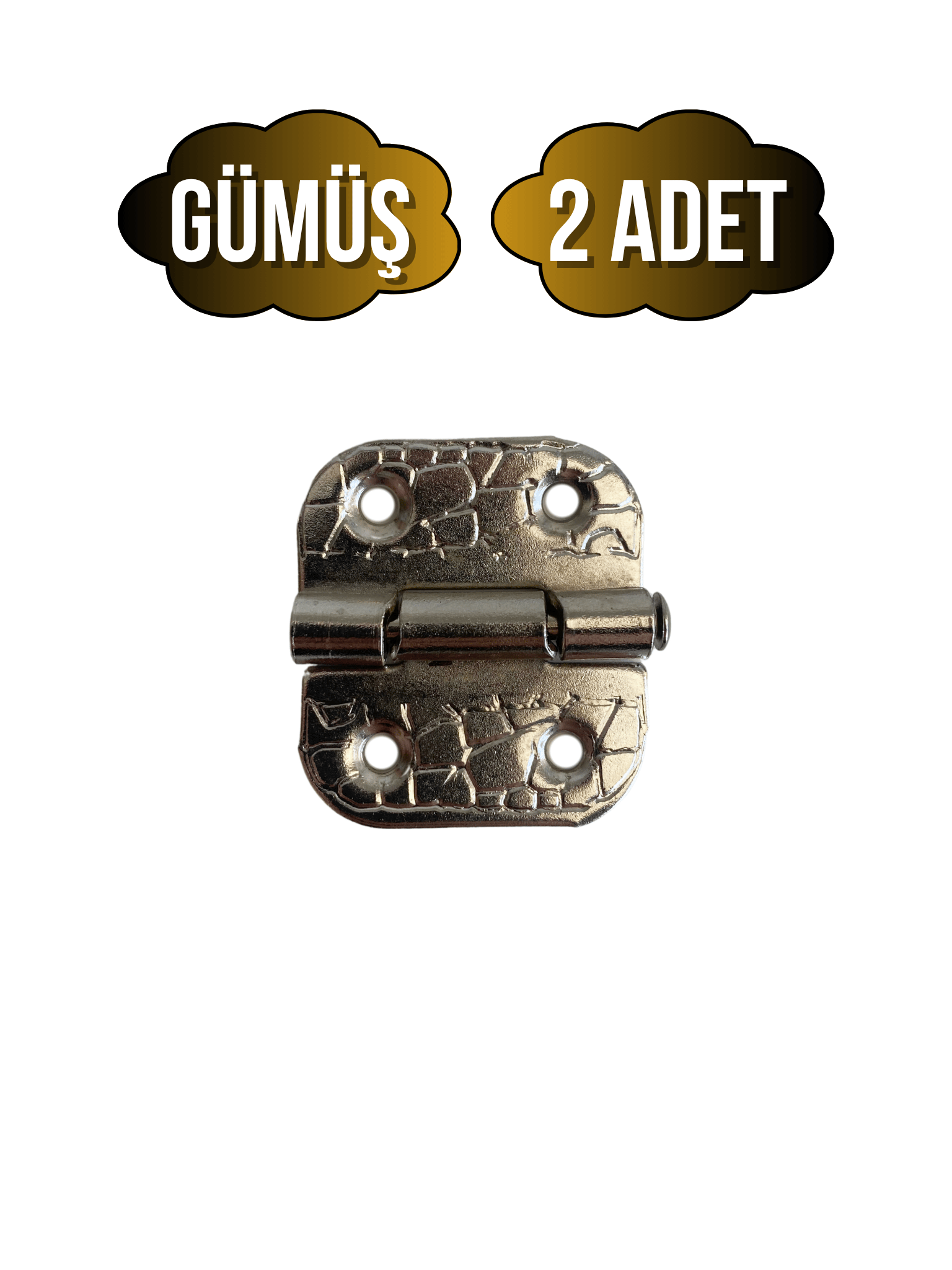 Tavla Menteşesi Stoplu Mobilya Kutu Menteşesi(GÜMÜŞ)(EN:3CM BOY:3CM)