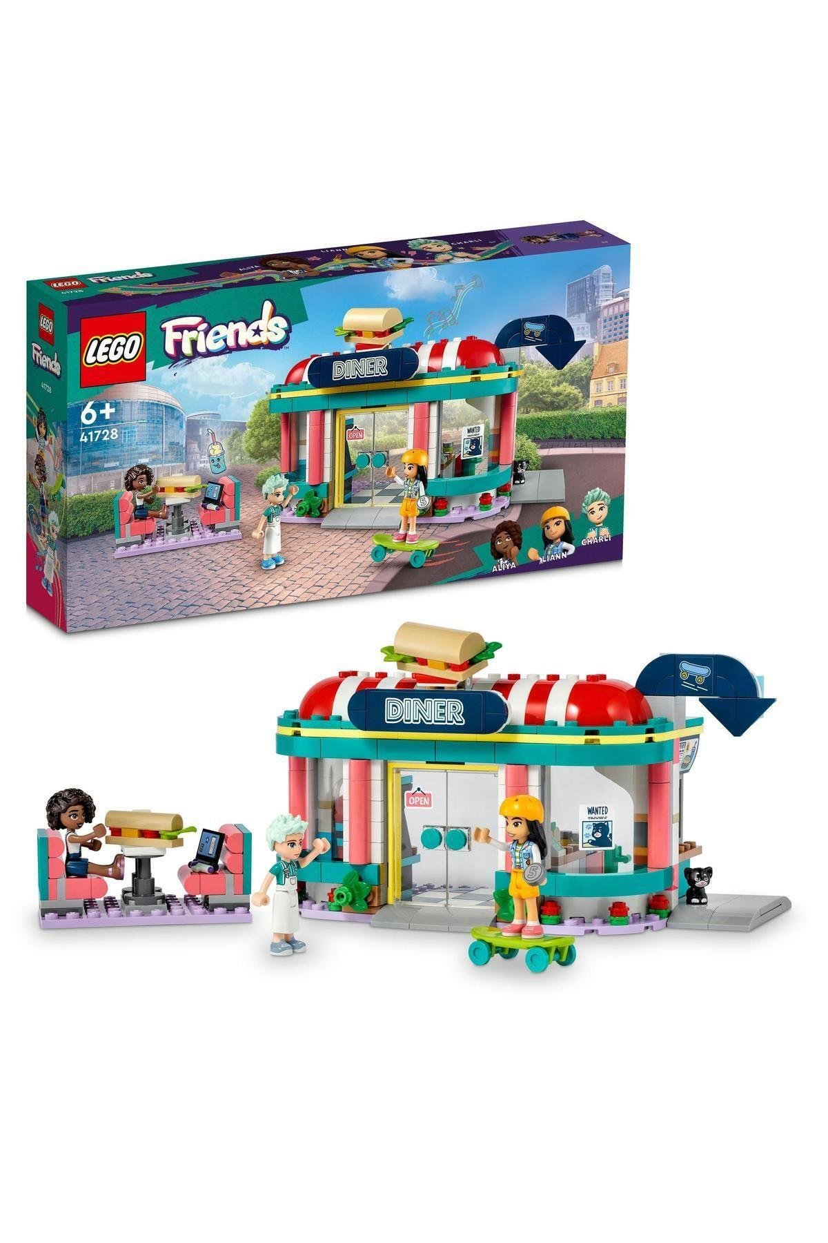 ® Friends Heartlake Şehir Merkezi Restoranı 41728 - 6 Yaş ve Üzeri için Yapım Seti (346 Parça)
