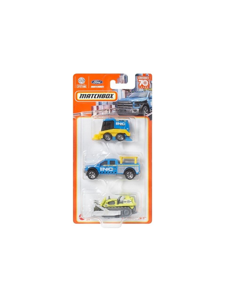  Üçlü Araba Seti Mbx Road Crew Iı HCL04 1 Matchbox Üçlü Araba Seti Mbx Road Crew Iı HCL04