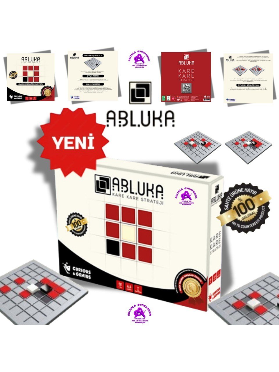 Abluka Aklımla Oynuyorum: Abluka Tazof Kutu Oyunu - 2 Kişilik Stratejik Düşünme ve Eğlence İçin Çok Oyunculu Zeka Geliştirici