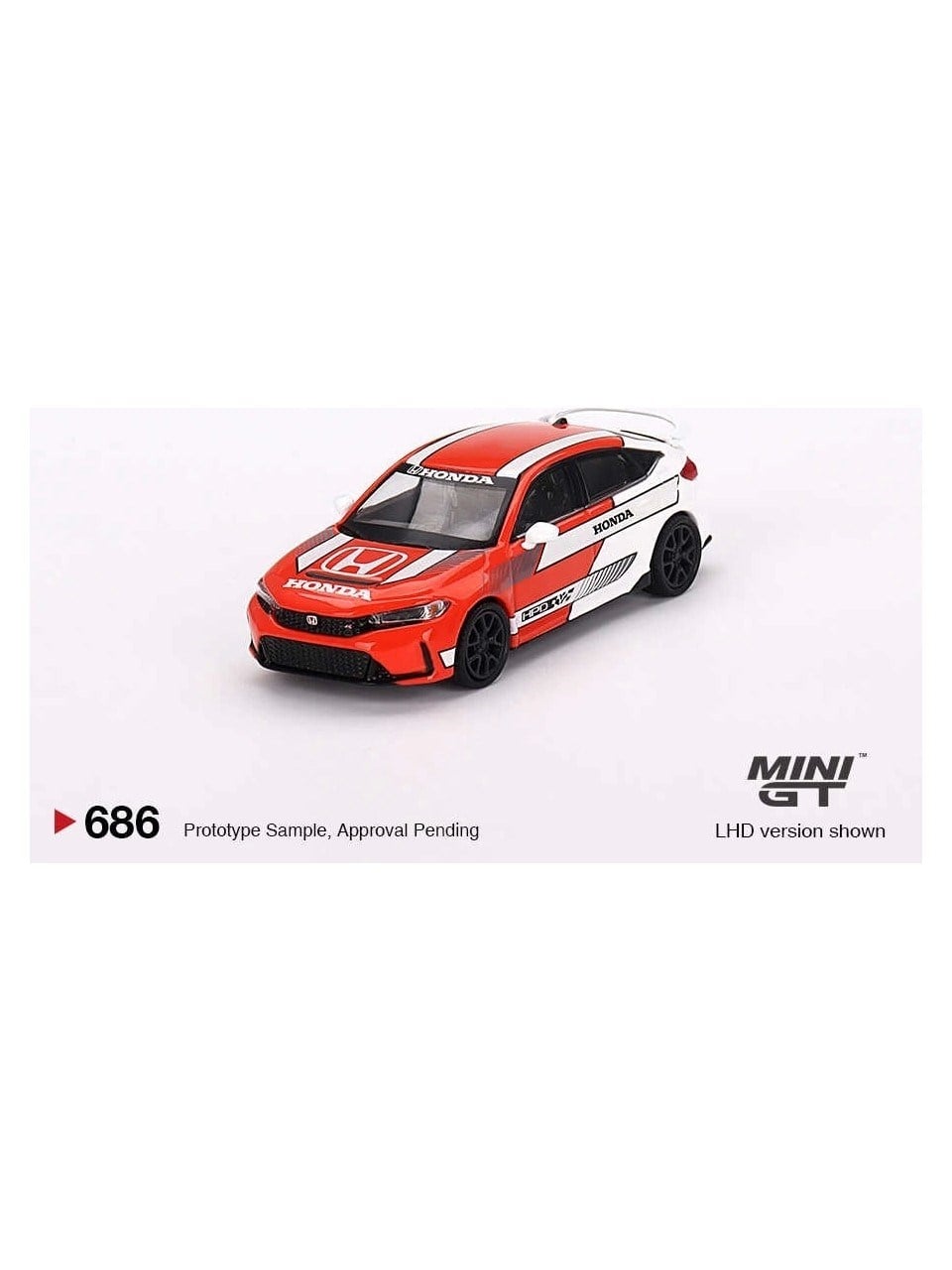 Genel Markalar MGT00686 1/64 Honda Civic TYPE R 2023 Pace Car Red