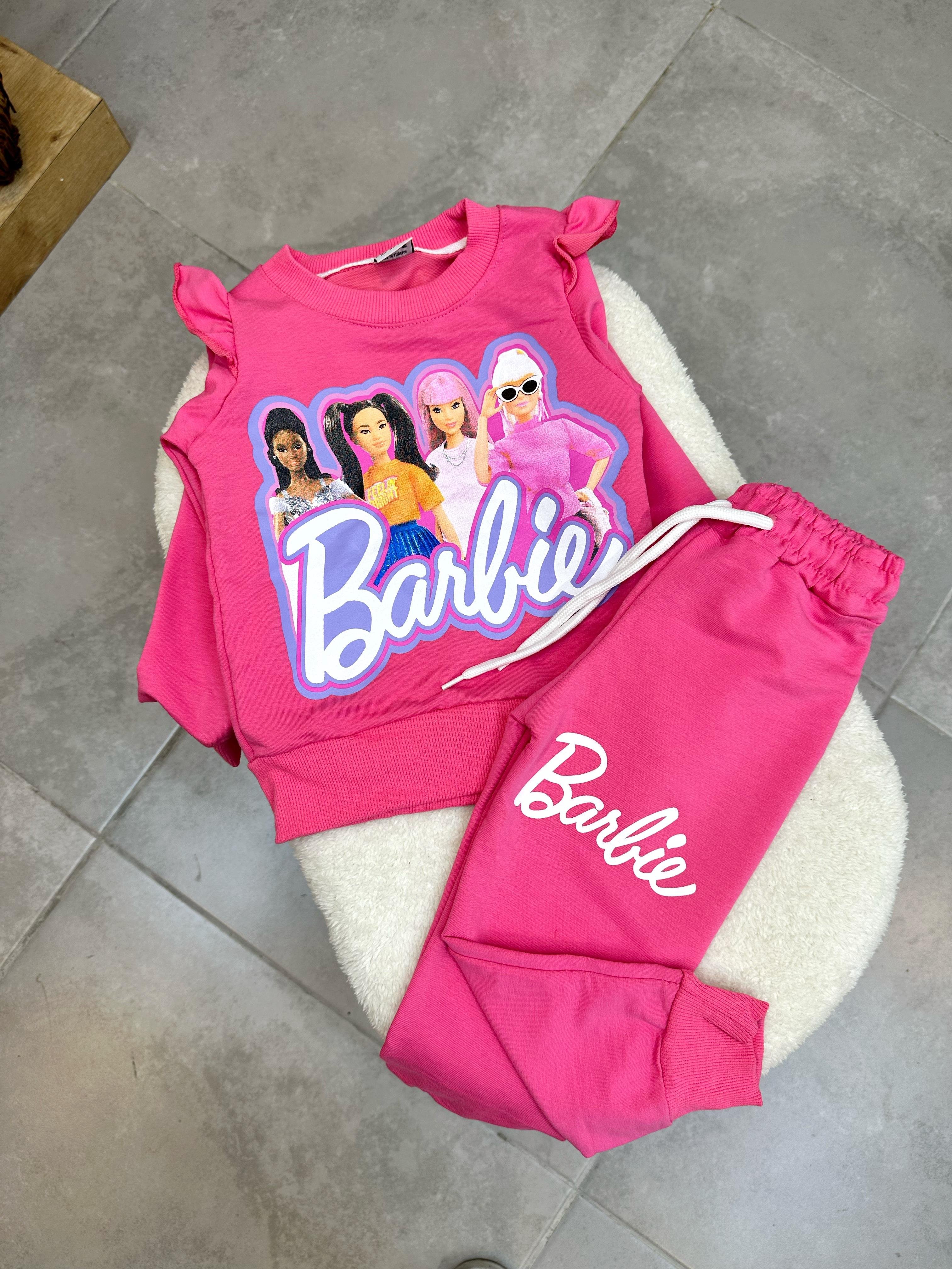 2-8 Yaş Fuşya Barbie And Friends Takım (fp)