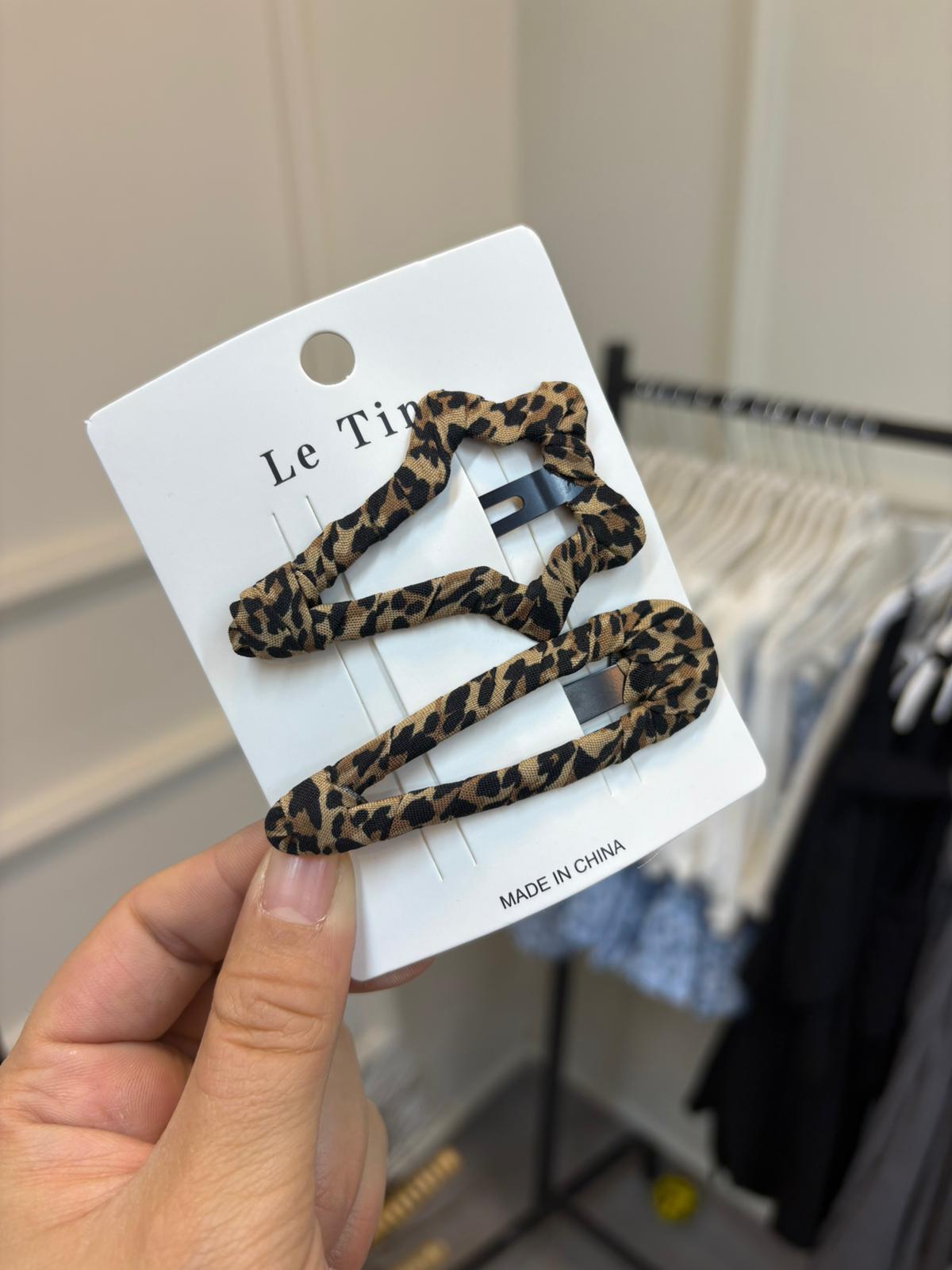 2'Li Leopar Çıtçıt Toka 