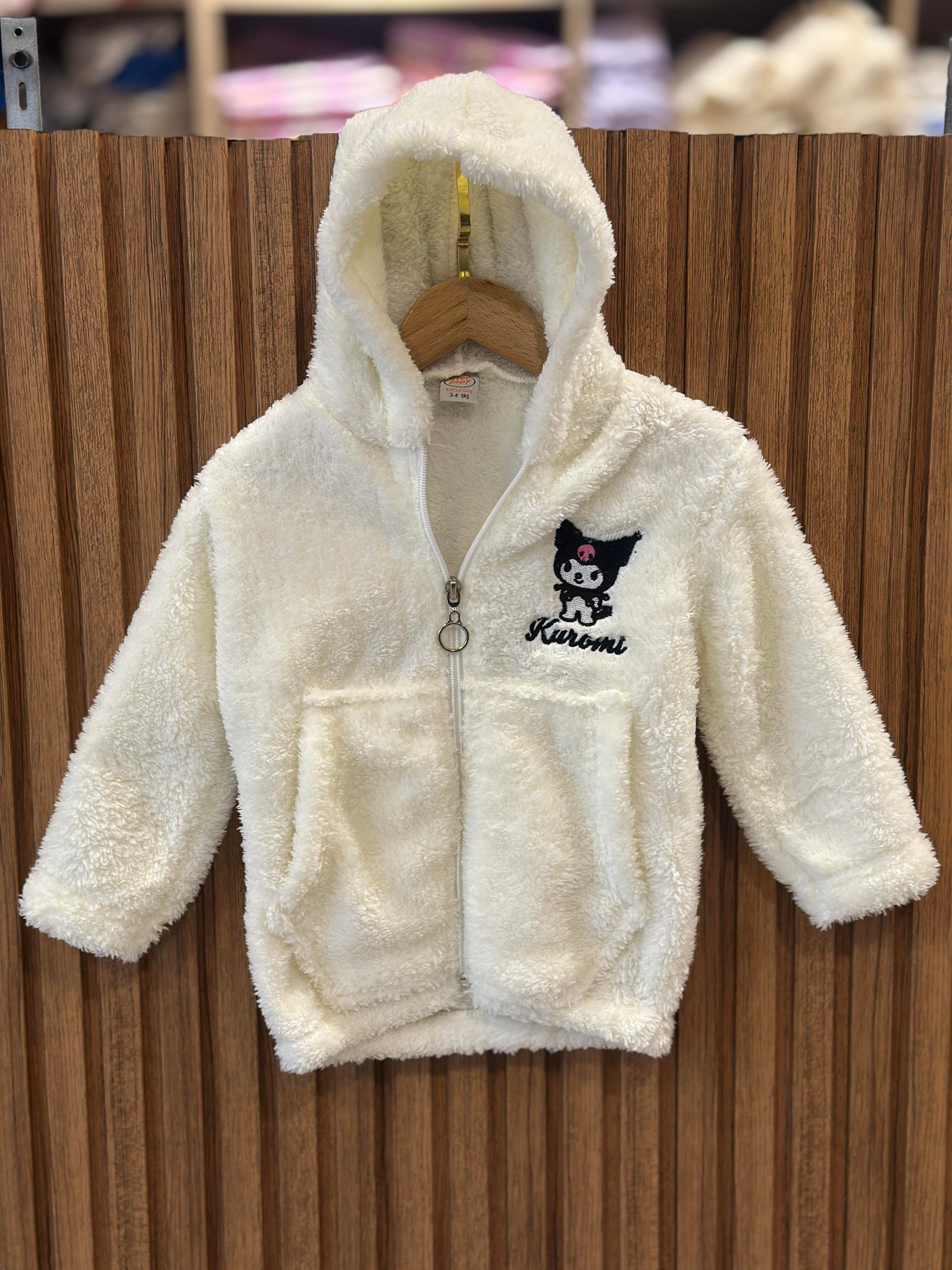 3-6 YaşEkru Kuromi Peluş Hırka