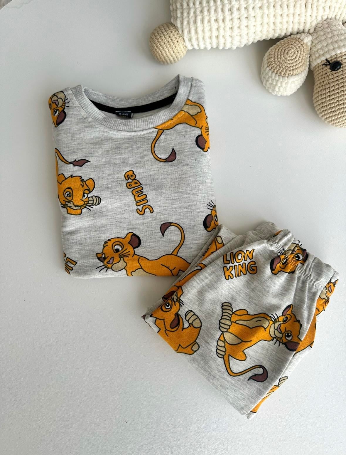 3-7 Yaş Simba Alt Üst Pijama Takımı