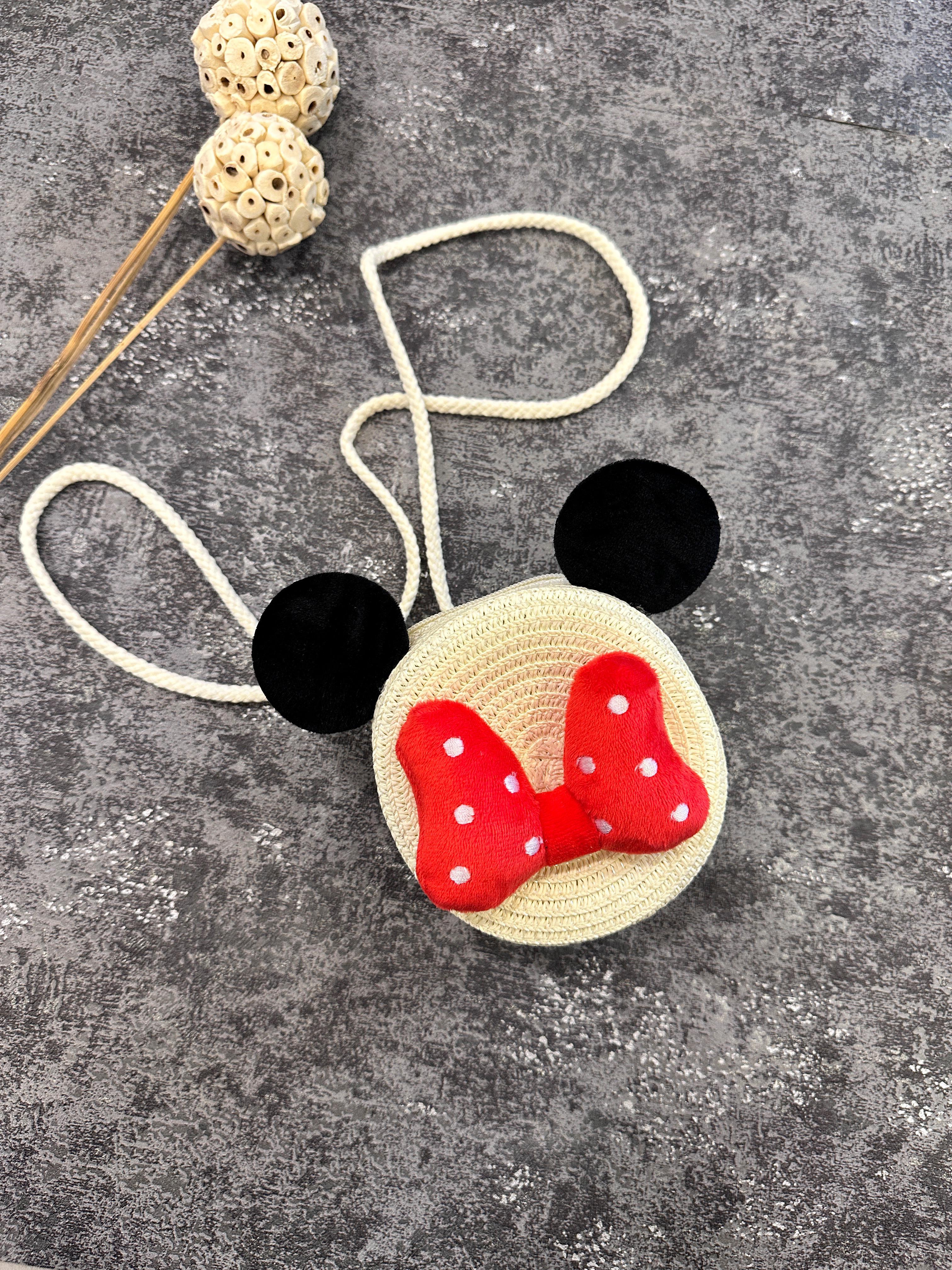 Hasır Minnie Çanta
