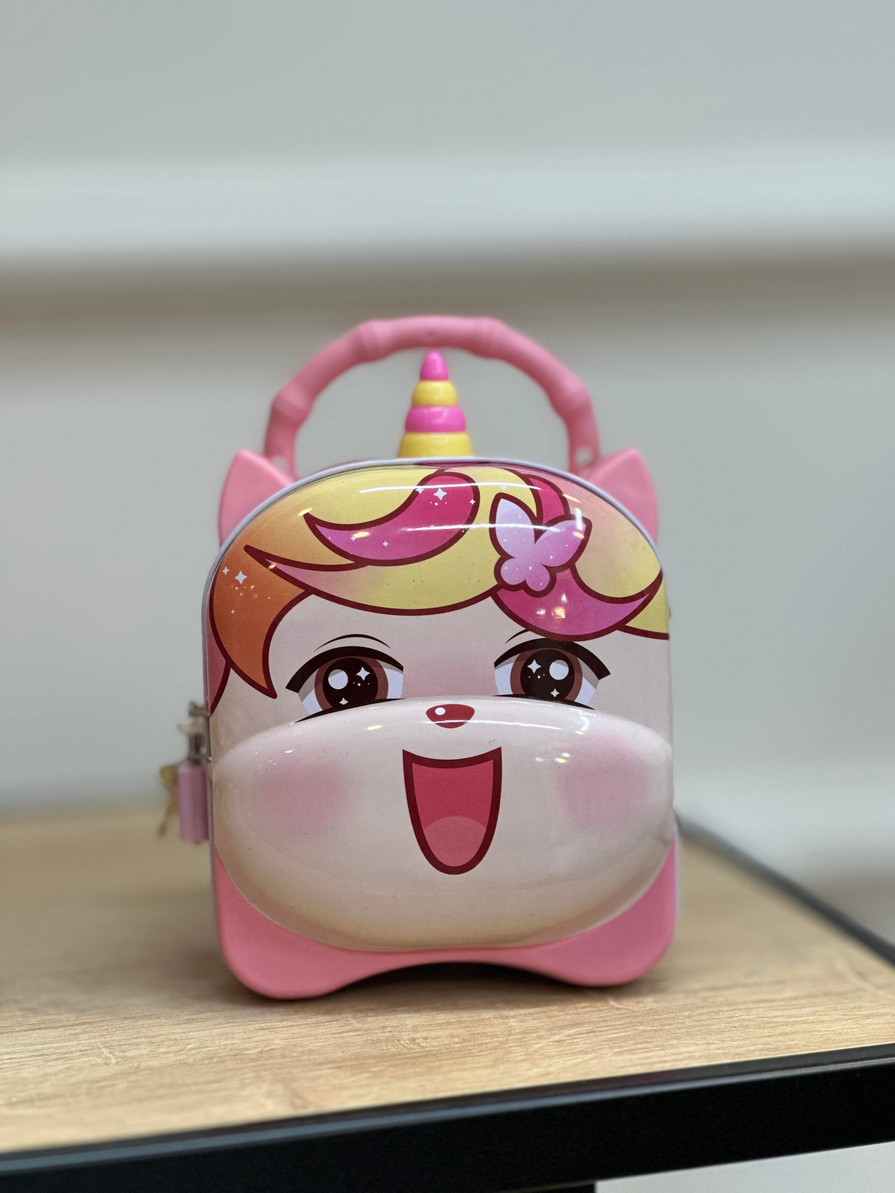 Pembe Unıcorn Anahtarlı Kumbara