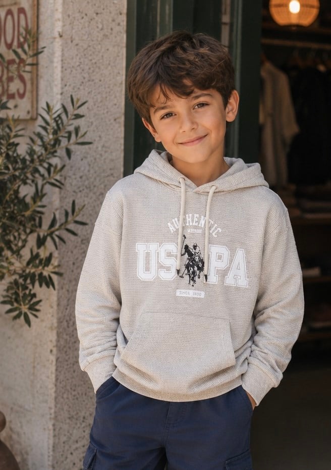 Uspa Bej Sweatshirt