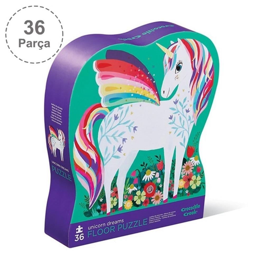 Crocodile Creek Dekoratif Puzzle - 36 Parça - Unicorn