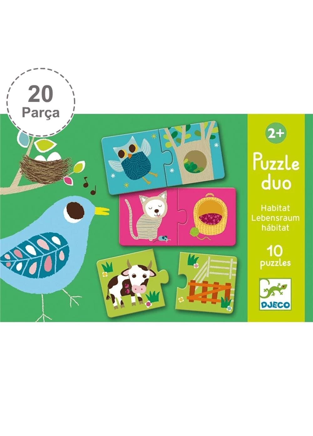 Djeco İkili Puzzle - Duo Habitat