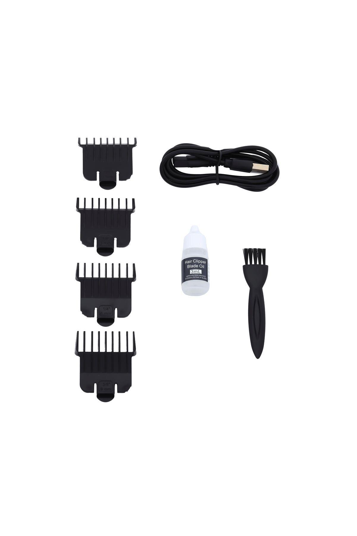 TR-3030 Profesyonel Usb Şarjlı Sakal Ense Tıraş ve Çizim Makinesi T Bıçak