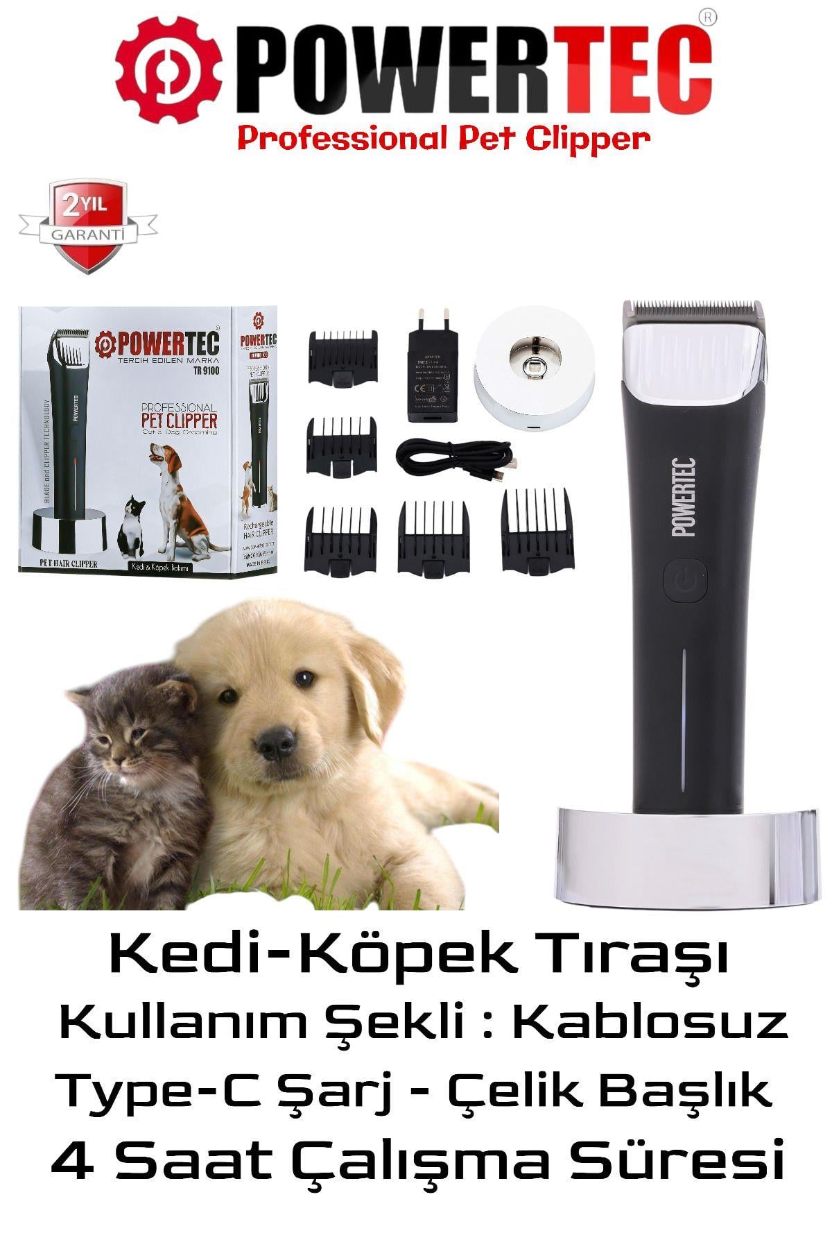 TR-9100 Profesyonel Köpek Kedi Hayvan Tıraş Makinesi