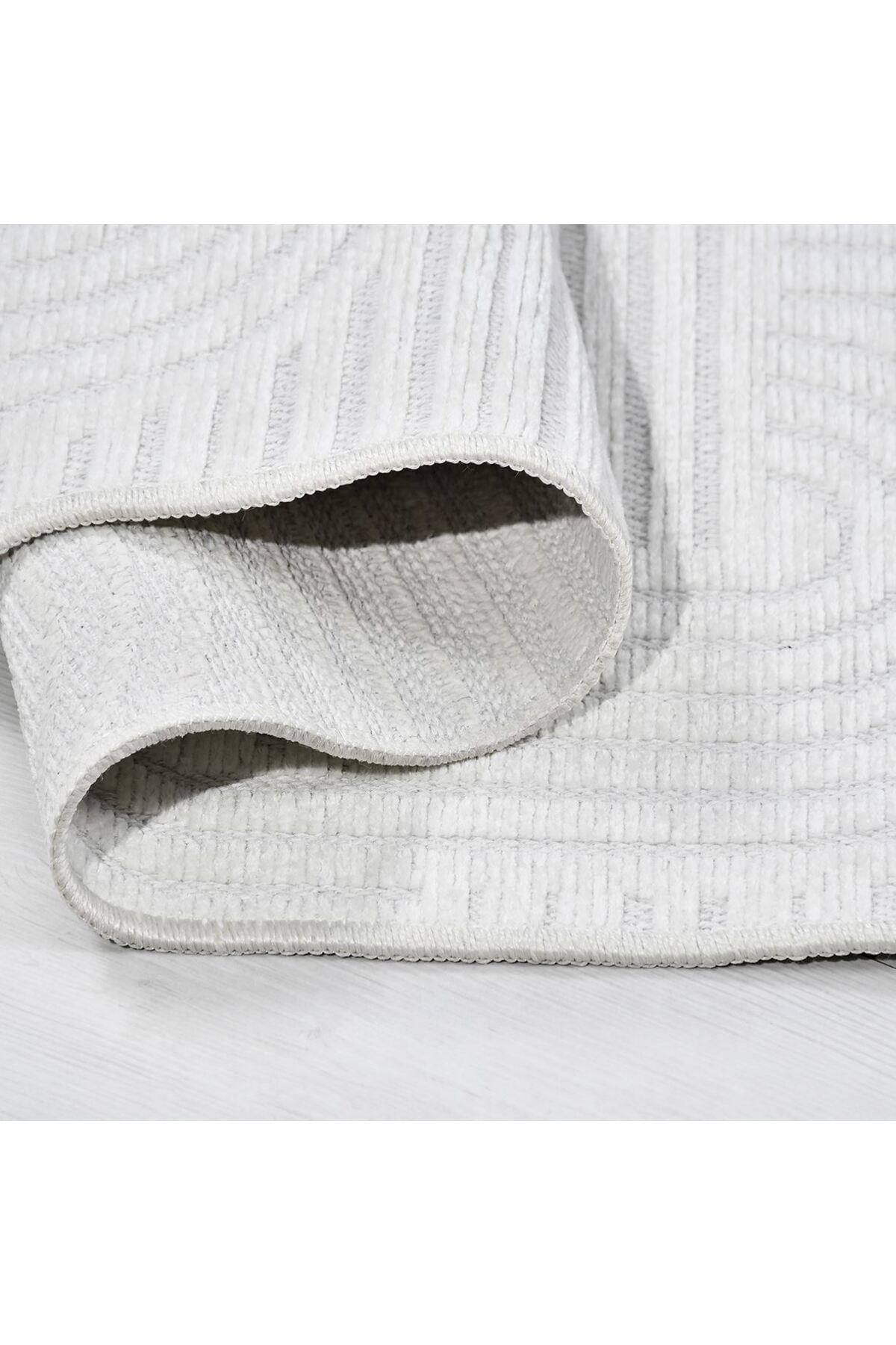 Rank Koleksiyonu 6118K Özel Ölçü Modern Jakarlı Dokuma Yıkanabilir Tozsuz Kilim Yolluk