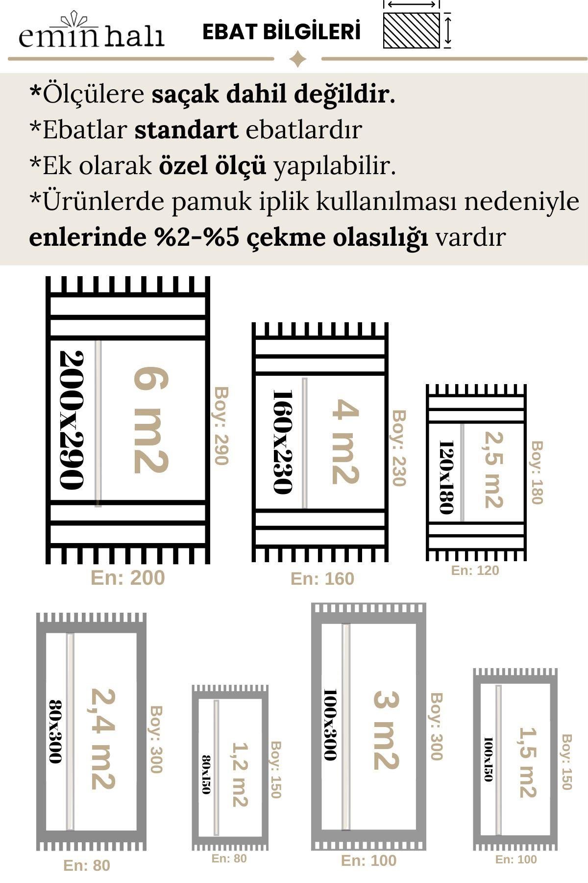 Veneto 4300 Multi Triko Akrilik Yapışmaz Salon Mutfak Oturma Odası Halı