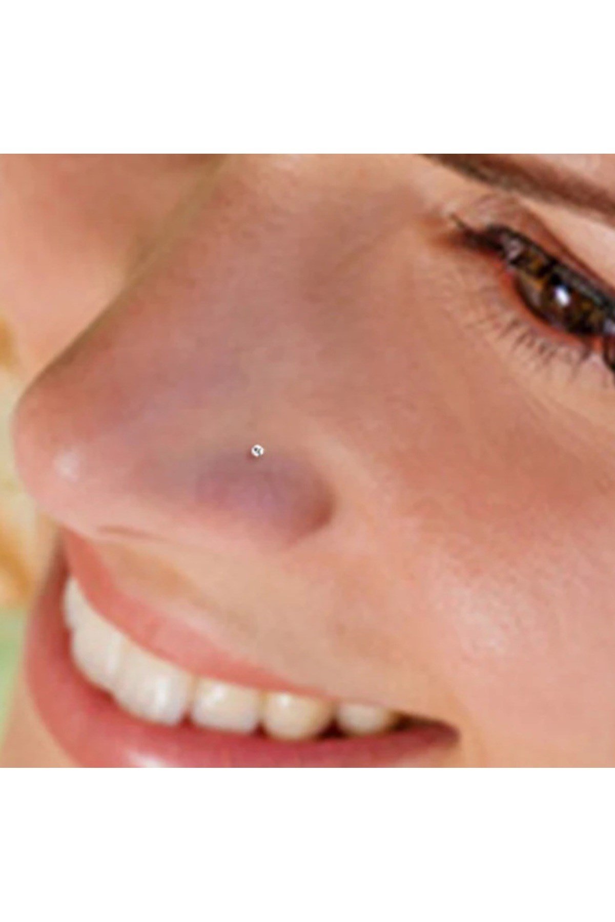 Cerrahi Çelik Gold Renk Çelik Minik Tektaş Burun Piercing Tektaş Hızma