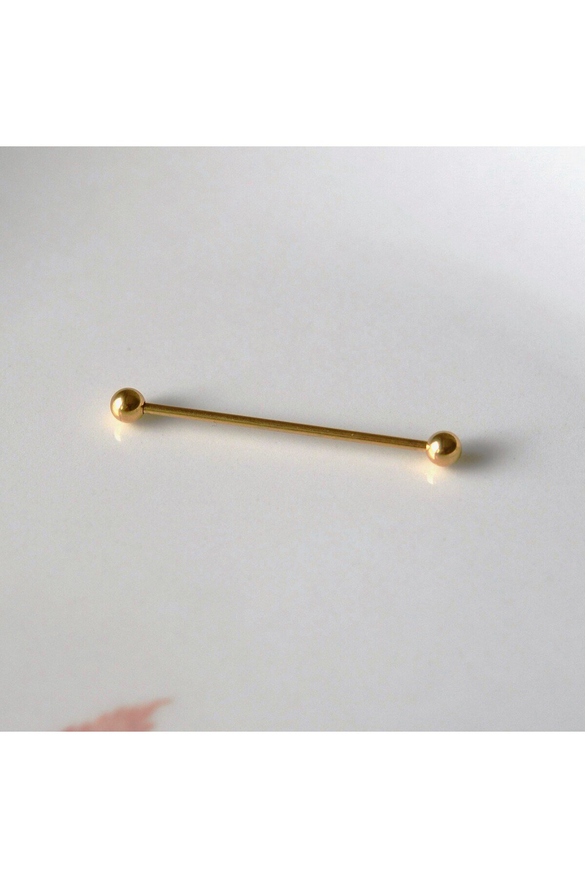 Cerrahi Çelik Industrial Piercing Köprü Piercing Gold Renk