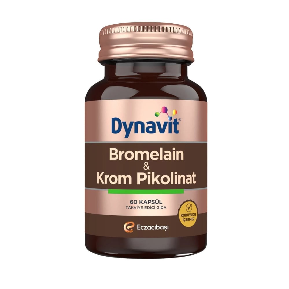 Dynavit Bromelain Krom Pikolinat 60 Kapsül