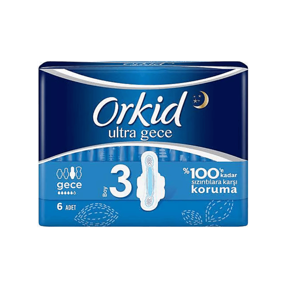 Orkid Ultra Hijyenik Ped Gece 6'lı