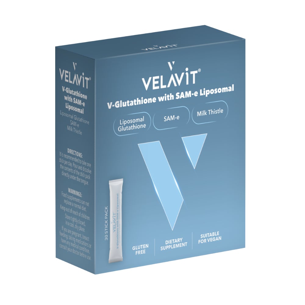 Velavit V-Glutathione with SAM-e Liposomal