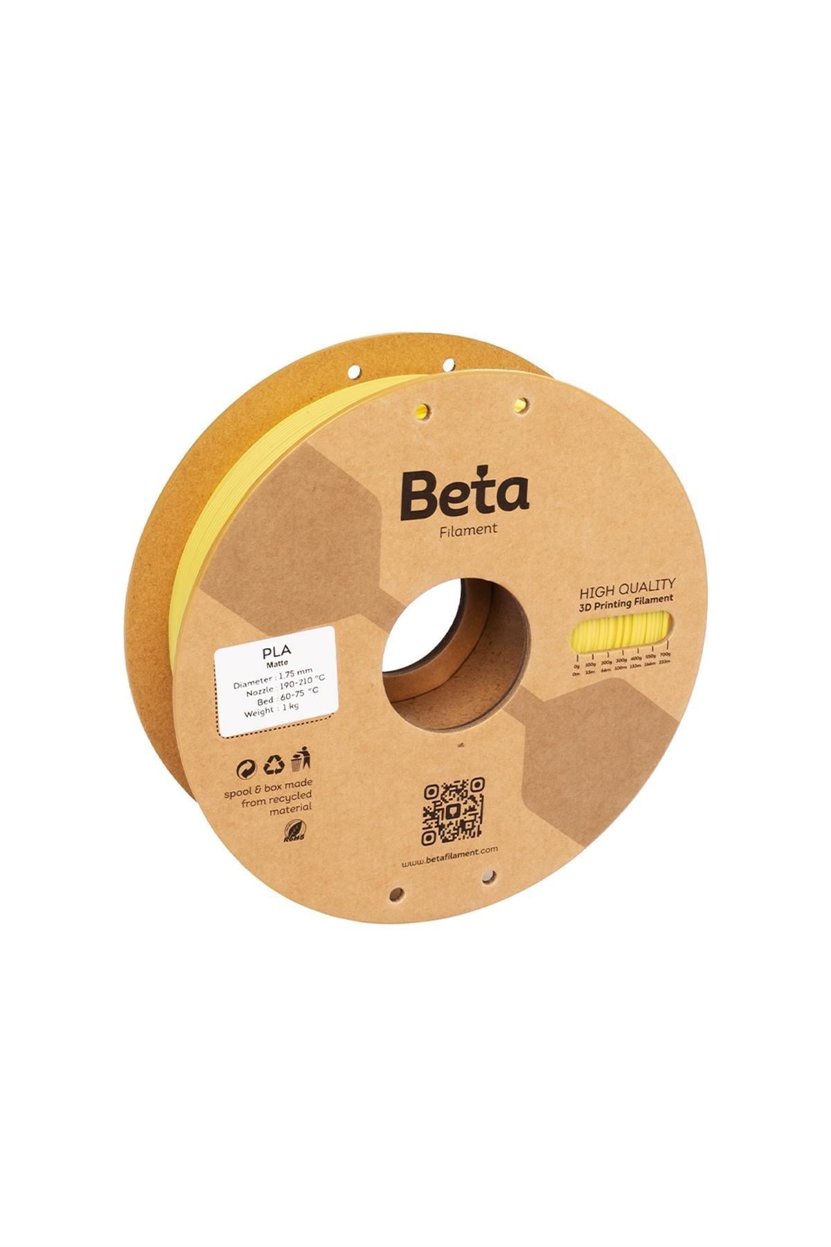 Beta PLA-Matte Filament Yellow