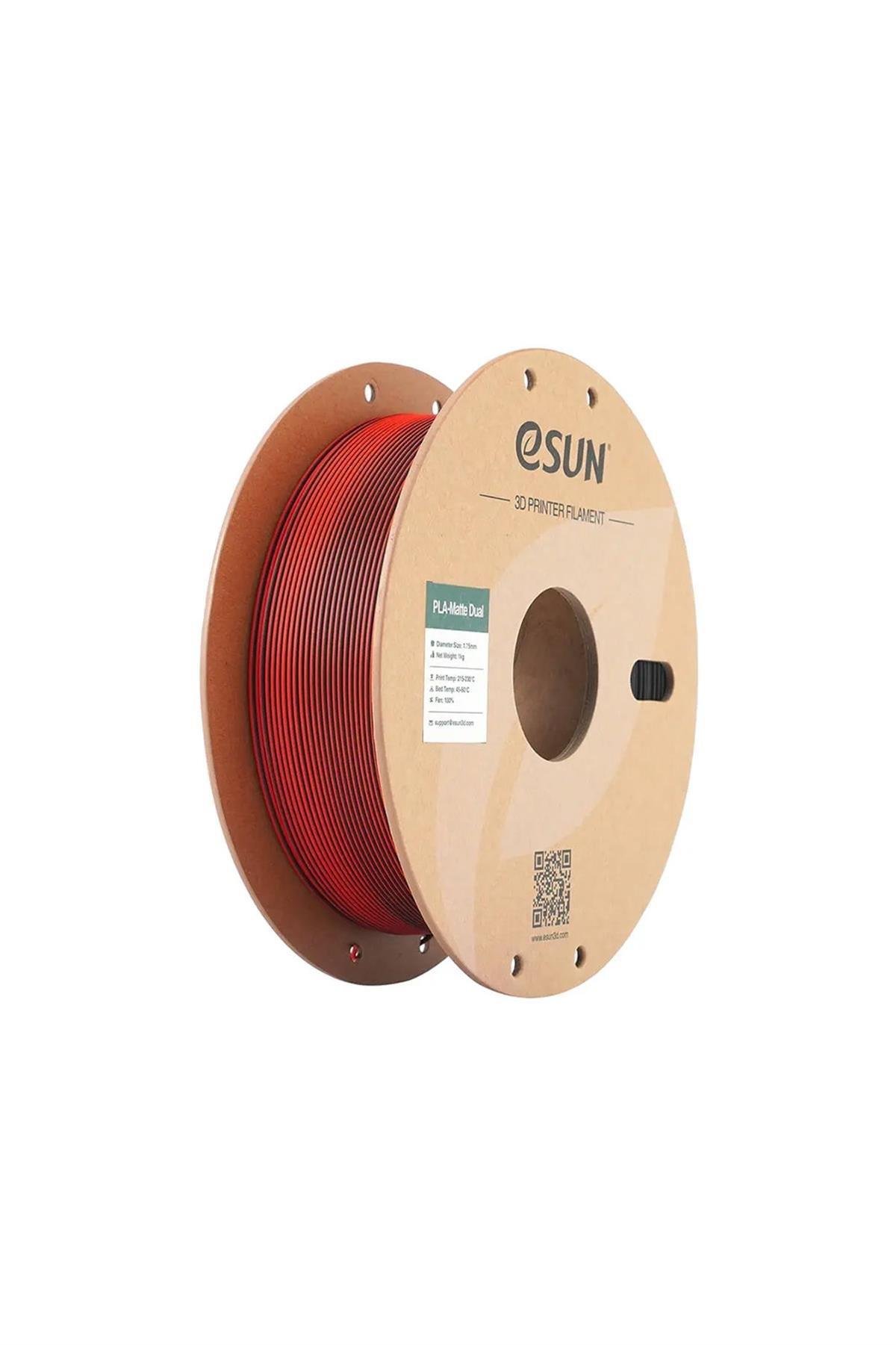 Esun PLA-Matte Filament Red-Black
