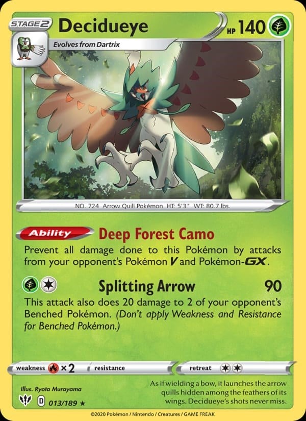 Decidueye - Darkness Ablaze #13 #Holo