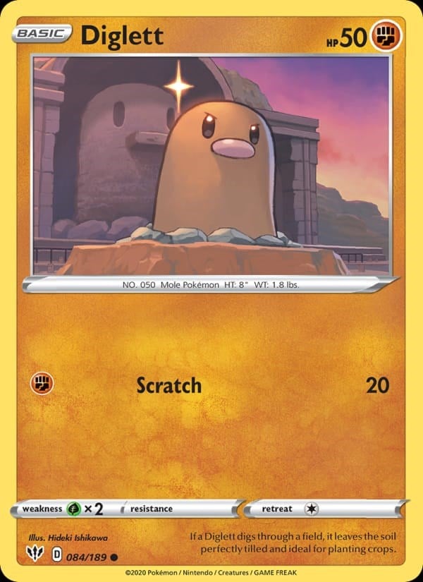 Diglett - Darkness Ablaze #84 #Normal