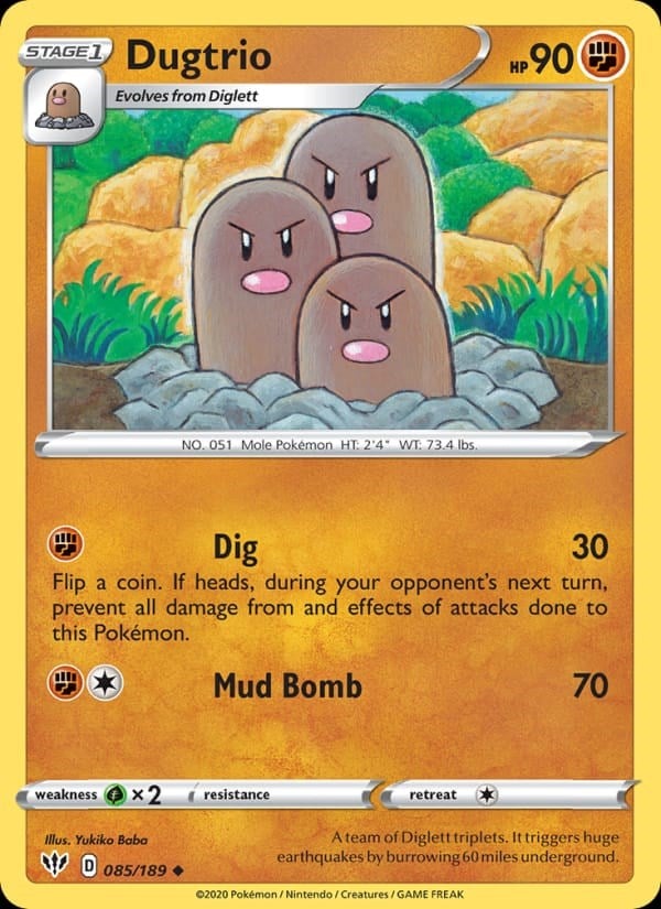 Dugtrio - Darkness Ablaze #85 #Normal