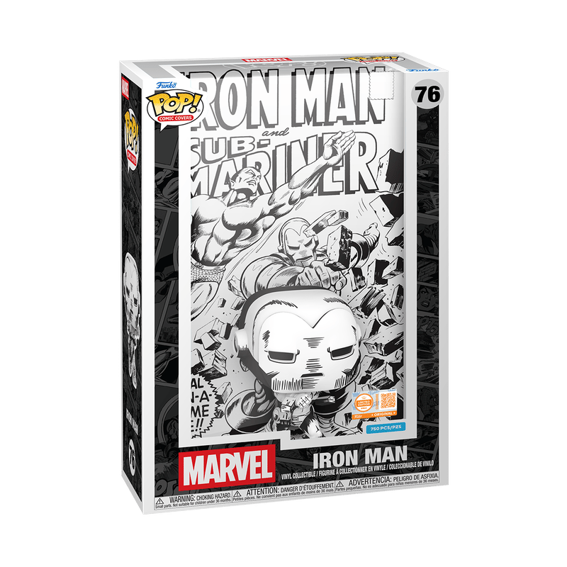 Funko Pop! Marvel - Comic Covers Iron Man #1 (Black & White) LE 750 (Ön Sipariş) #1