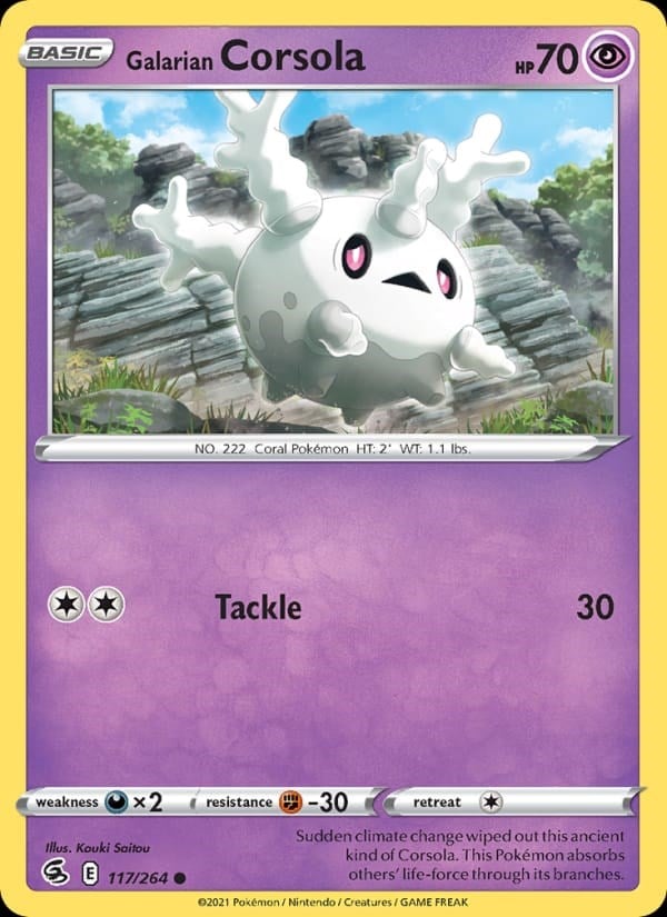 Fusion Strike - Galarian Corsola [Reverse Holo] #117