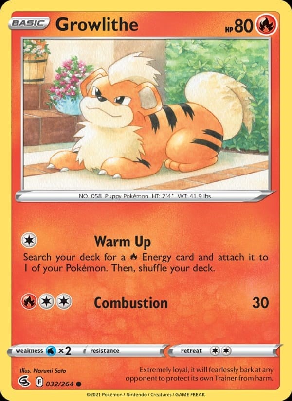 Fusion Strike - Growlithe #32