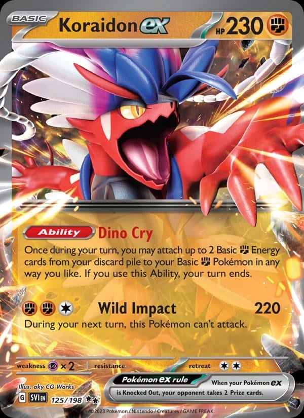 Koraidon ex - Scarlet & Violet #125