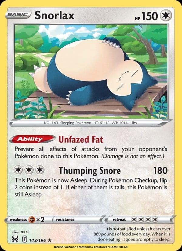 Lost Origin - Snorlax [Reverse Holo] #143