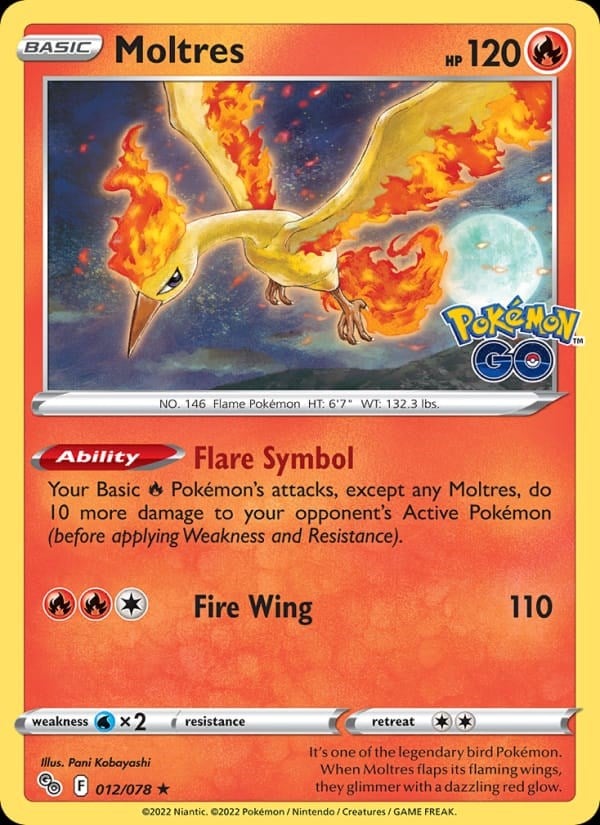 Moltres - Pokemon GO #012 #Holo