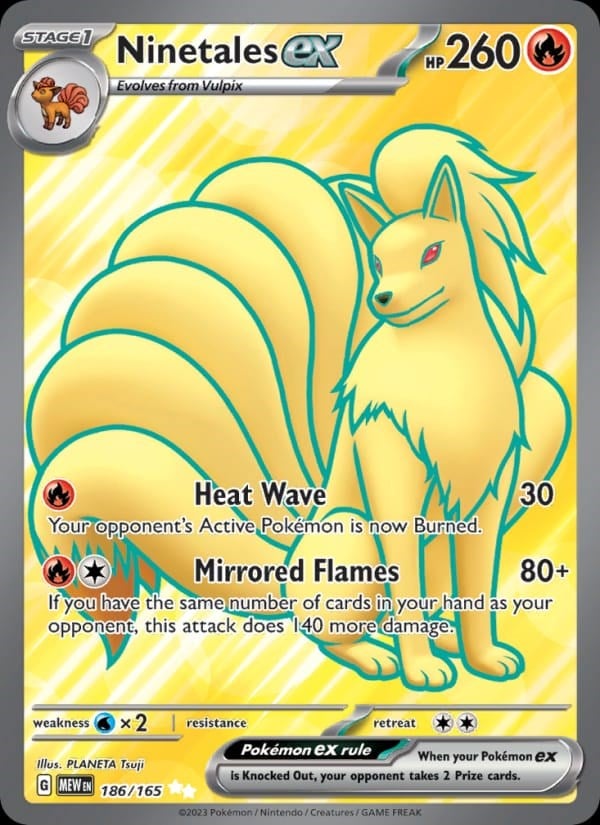 Ninetales ex - 151 #186