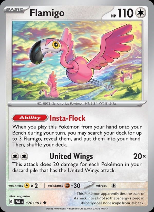Paldea Evolved - Flamigo [Reverse Holo] #170