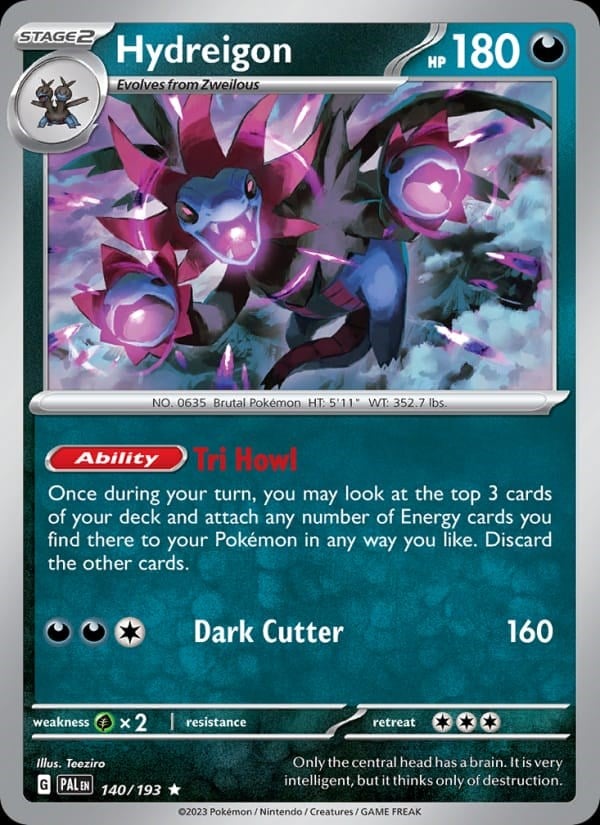 Paldea Evolved - Hydreigon [Reverse Holo] #140