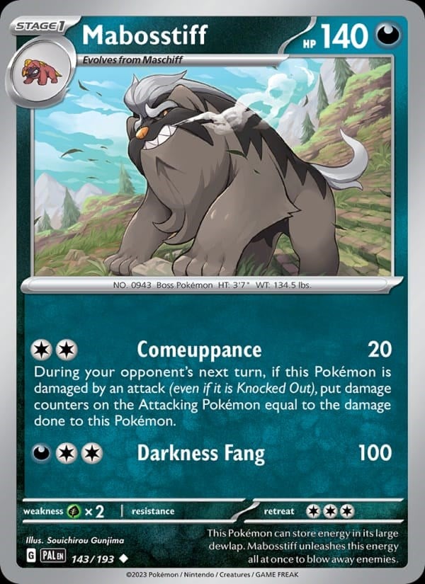 Paldea Evolved - Mabosstiff #143