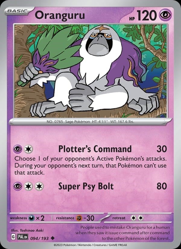 Paldea Evolved - Oranguru #094