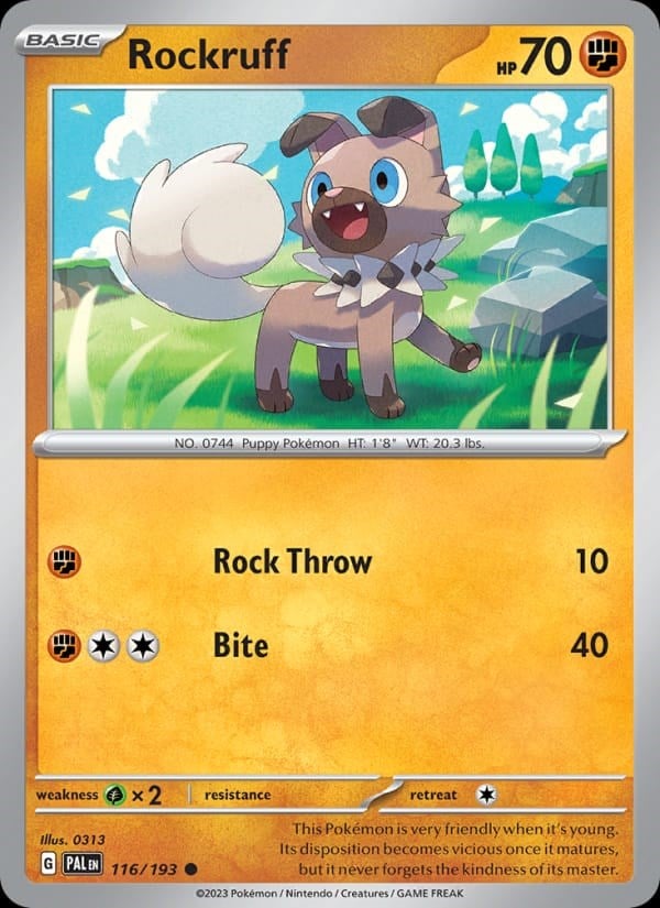 Paldea Evolved - Rockruff #116