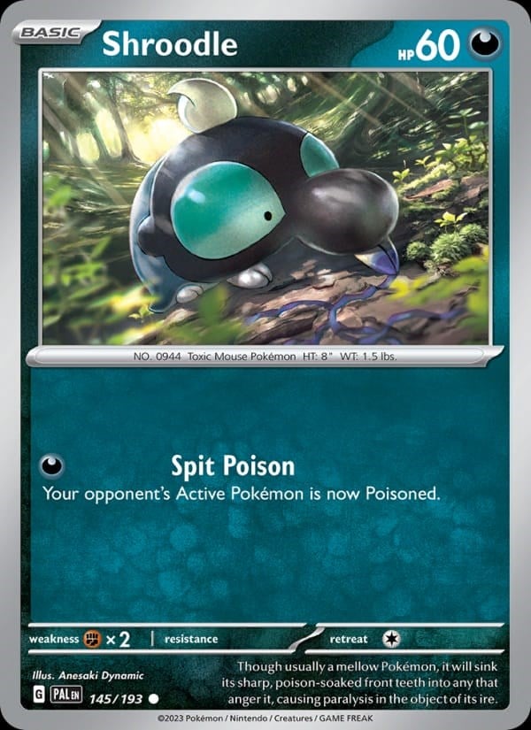 Paldea Evolved - Shroodle [Reverse Holo] #145