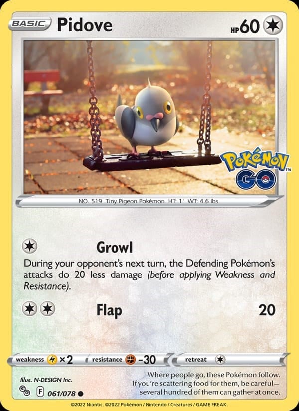 Pidove - Pokemon GO #061 #Normal