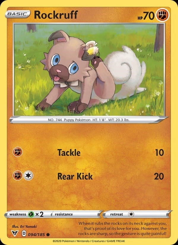Rockruff - Vivid Voltage #94 #Normal
