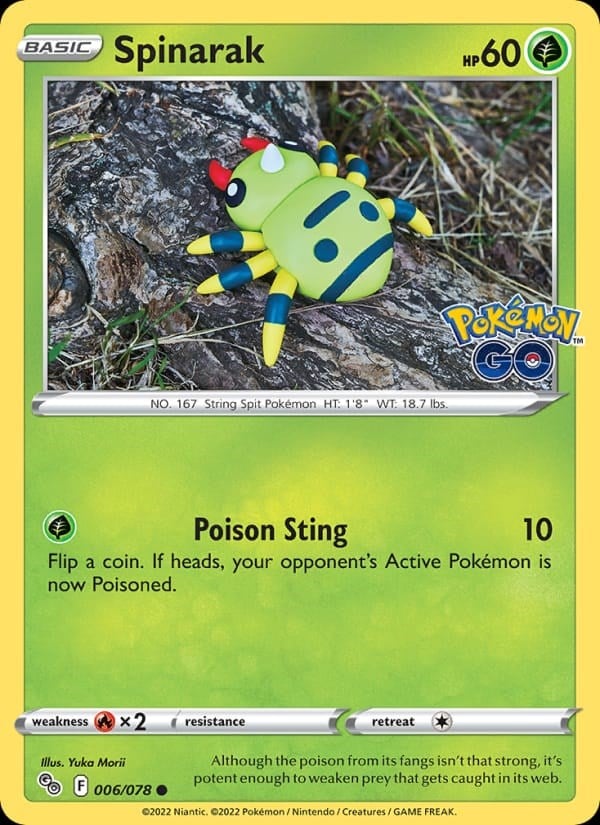 Spinarak - Pokemon GO #006 #Normal