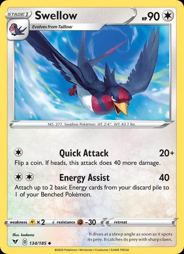 Swellow - Vivid Voltage #134 #Normal